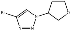 4-Bromo-1-(oxolan-3-yl)-1H-1,2,3-triazole Struktur