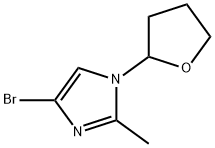 4-Bromo-1-(2-tetrahydrofuranyl)-2-methylimidazole Struktur