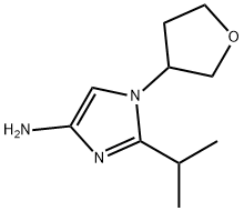 1-(Oxolan-3-yl)-2-(1-methylethyl)-1H-imidazol-4-amine Struktur