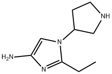 1-(Pyrrolidin-3-yl)-2-ethylimidazol-4-amine Struktur