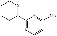 2-(tetrahydro-2H-pyran-2-yl)pyrimidin-4-amine Struktur