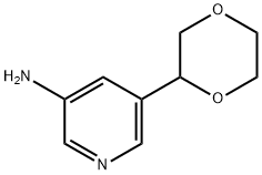 5-(1,4-dioxan-2-yl)pyridin-3-amine Struktur