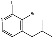 2-Fluoro-3-bromo-4-(iso-butyl)pyridine Struktur