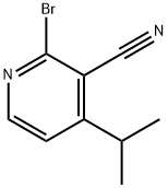 2-Bromo-3-cyano-4-(iso-propyl)pyridine Struktur