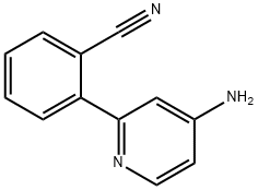 4-Amino-2-(2-cyanophenyl)pyridine Struktur