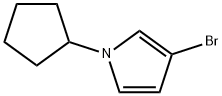 3-Bromo-1-(cyclopentyl)-1H-pyrrole Struktur