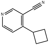 4-Cyclobutylnicotinonitrile Struktur