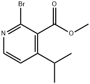 2-Bromo-3-methoxycarbonyl-4-(iso-propyl)pyridine Struktur