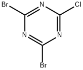 2,4-Dibromo-6-chloro-1,3,5-triazine Struktur