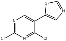 2,4-Dichloro-5-(thiazol-5-yl)pyrimidine Struktur