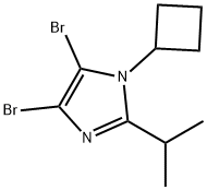 4,5-Dibromo-1-cyclobutyl-2-(iso-propyl)-1H-imidazole Struktur