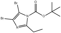 4,5-Dibromo-1-Boc-2-ethyl-1H-imidazole Struktur