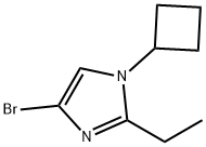 4-Bromo-1-cyclobutyl-2-ethylimidazole Struktur