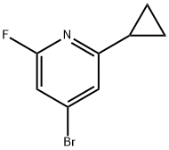 4-Bromo-2-fluoro-6-cyclopropylpyridine Struktur