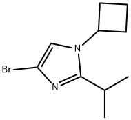 4-Bromo-1-cyclobutyl-2-(iso-propyl)imidazole Struktur