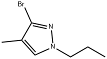 3-Bromo-4-methyl-1-(n-propyl)-1H-pyrazole Struktur