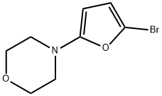 2-Bromo-5-(morpholino)furan Struktur