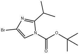 4-Bromo-1-Boc-2-(1-methylethyl)-1H-imidazole Struktur