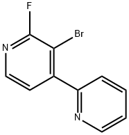 2-Fluoro-3-bromo-4,2'-bipyridine Struktur