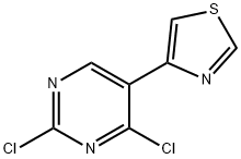 2,4-Dichloro-5-(thiazol-4-yl)pyrimidine Struktur