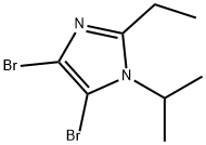 4,5-Dibromo-1-(iso-propyl)-2-ethyl-1H-imidazole Struktur