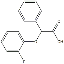 2-(2-fluorophenoxy)-2-phenylacetic acid Struktur