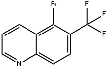 Quinoline, 5-bromo-6-(trifluoromethyl) Struktur