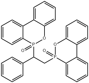 6,6'-(1-phenylethane-1,2-diyl)bis(6H-dibenzo[c,e][1,2]oxaphosphinine) 6,6'-dioxide Struktur