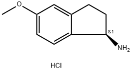 (1R)-5-METHOXYINDANYLAMINE HYDROCHLORIDE Struktur