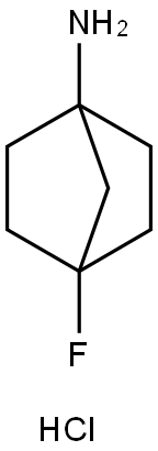 4-fluorobicyclo[2.2.1]heptan-1-amine hydrochloride Struktur