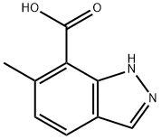 6-methyl-1H-indazole-7-carboxylic acid Struktur