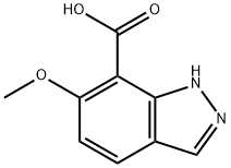 6-methoxy-1H-indazole-7-carboxylic acid Struktur