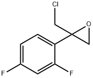 2-(chloromethyl)-2-(2,4-difluorophenyl)oxirane Struktur