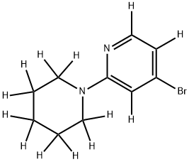 4-Bromo-2-(piperidino)pyridine-d13 Struktur