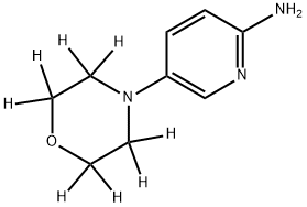 2-Amino-5-(morpholino-d8)-pyridine Struktur