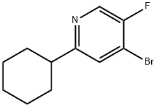 4-Bromo-2-cyclohexyl-5-fluoropyridine Struktur