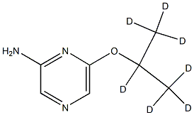 2-Amino-6-(iso-propoxy-d7)-pyrazine Struktur