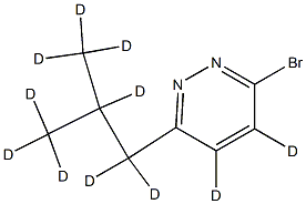 3-Bromo-6-(iso-butyl)pyridazine-d11 Struktur