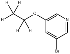 3-Bromo-5-(ethoxy-d5)-pyridine Struktur