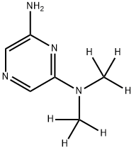 2-Amino-6-(dimethylamino-d6)-pyrazine Struktur