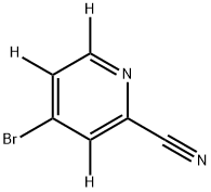 4-Bromo-2-cyanopyridine-d3 Struktur