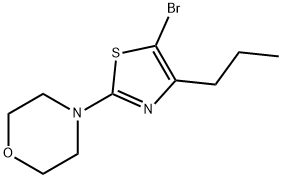 5-Bromo-4-(n-propyl)-2-(morpholino)thiazole Struktur