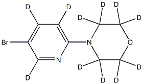 3-Bromo-6-(morpholino)pyridine-d11 Struktur