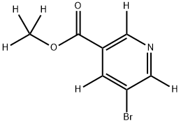 3-Bromo-5-methoxycarbonylpyridine-d6 Struktur