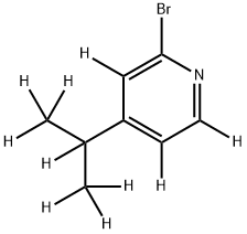 2-Bromo-4-(iso-propyl)pyridine-d10 Struktur