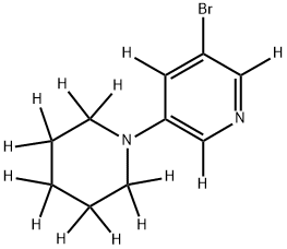 3-Bromo-5-(piperidino)pyridine-d13 Struktur