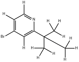 4-Bromo-2-(tert-butyl)pyridine-d12 Struktur