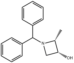 (2R,3R)-1-(diphenylmethyl)-2-methylazetidin-3-ol Struktur