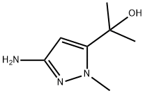 2-(3-amino-1-methyl-1H-pyrazol-5-yl)propan-2-ol Struktur