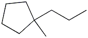 1-Methyl-1-propylcyclopentane. Struktur